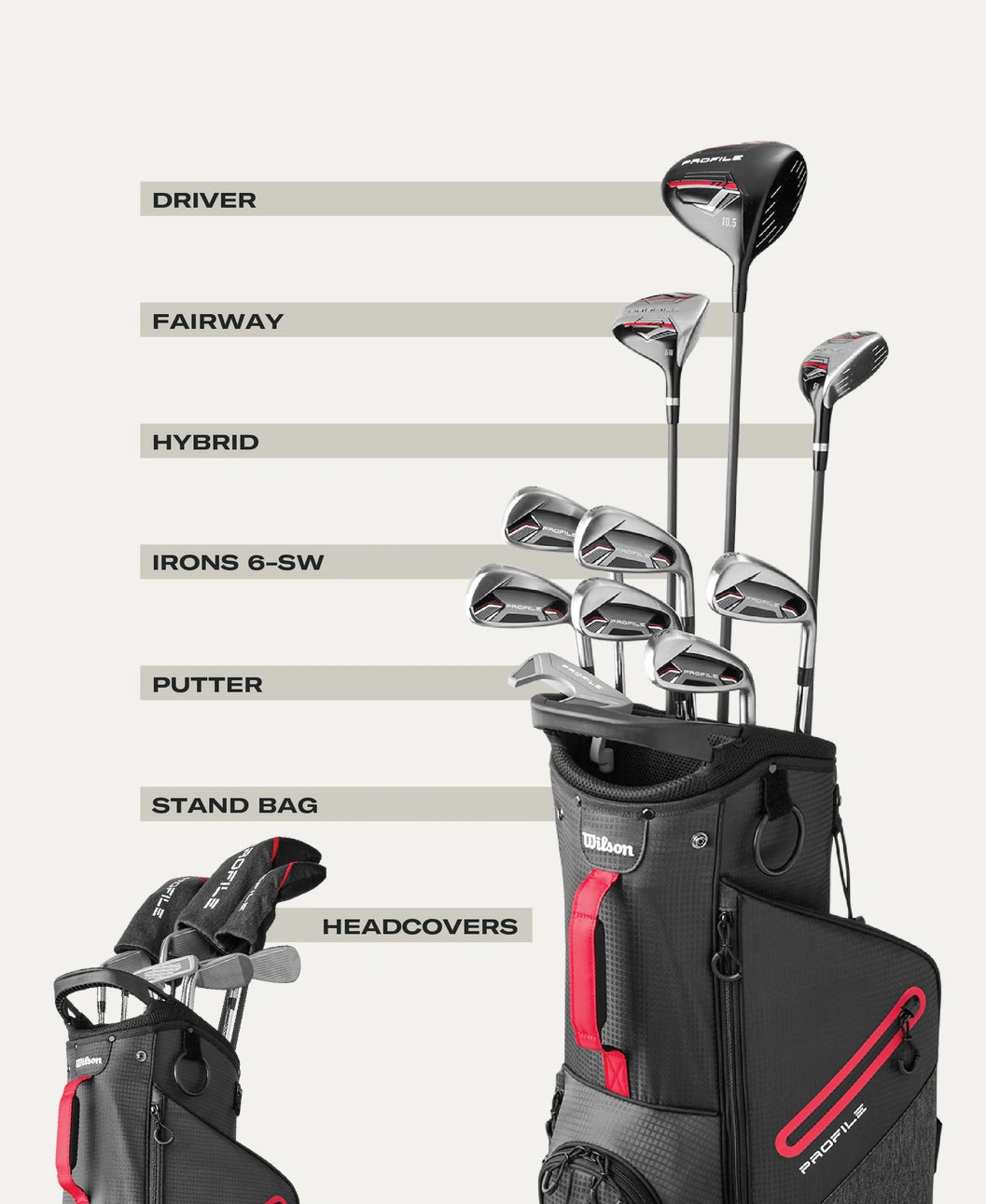Men's Profile Complete SetWith Stand Bag